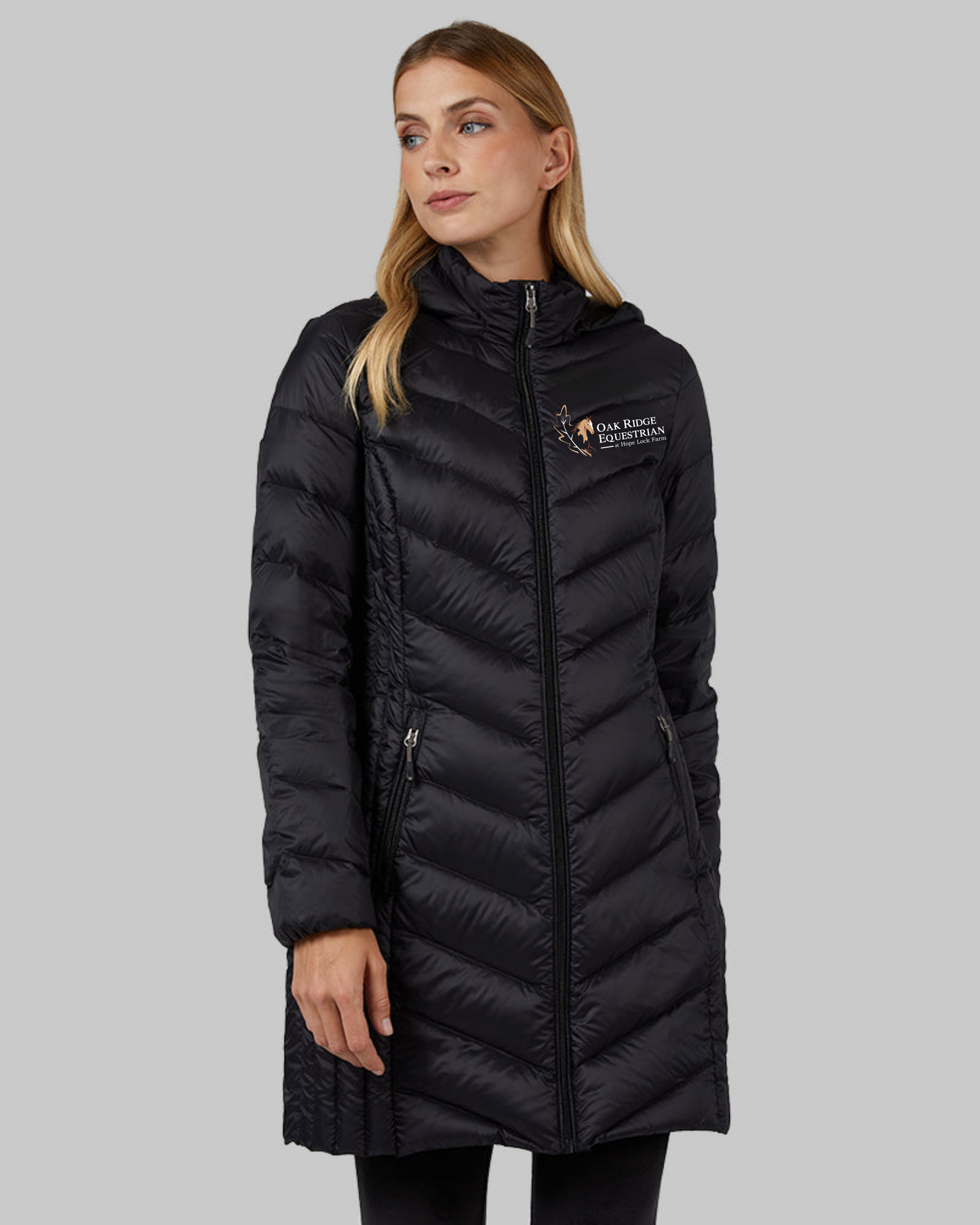 Oak Ridge Equestrian at Hope Lock Farm Women's Ultra-Light Down Packable 3/4 Jacket