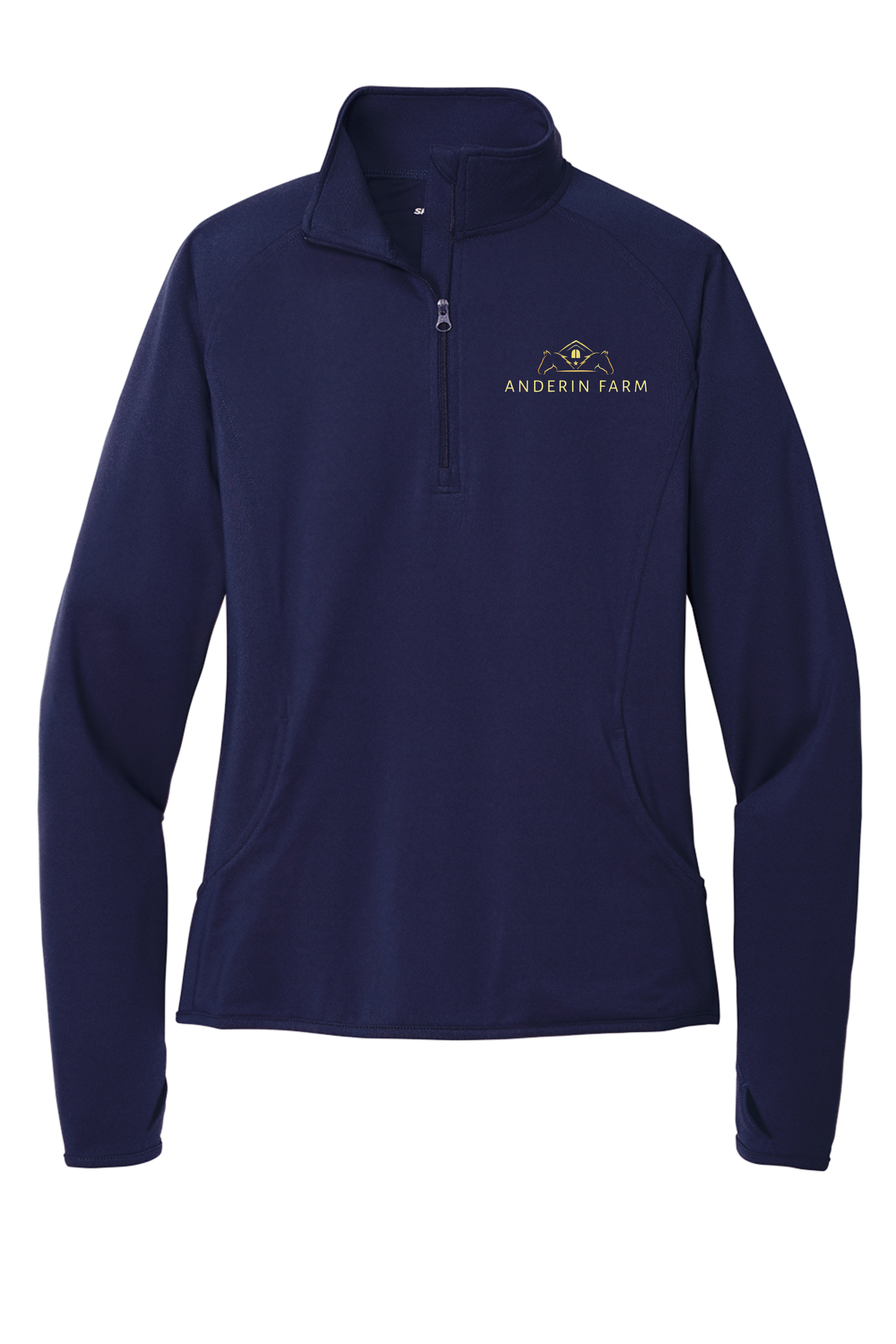 Anderin Farm Women's Sport-Wick Stretch 1/4 Zip Pullover