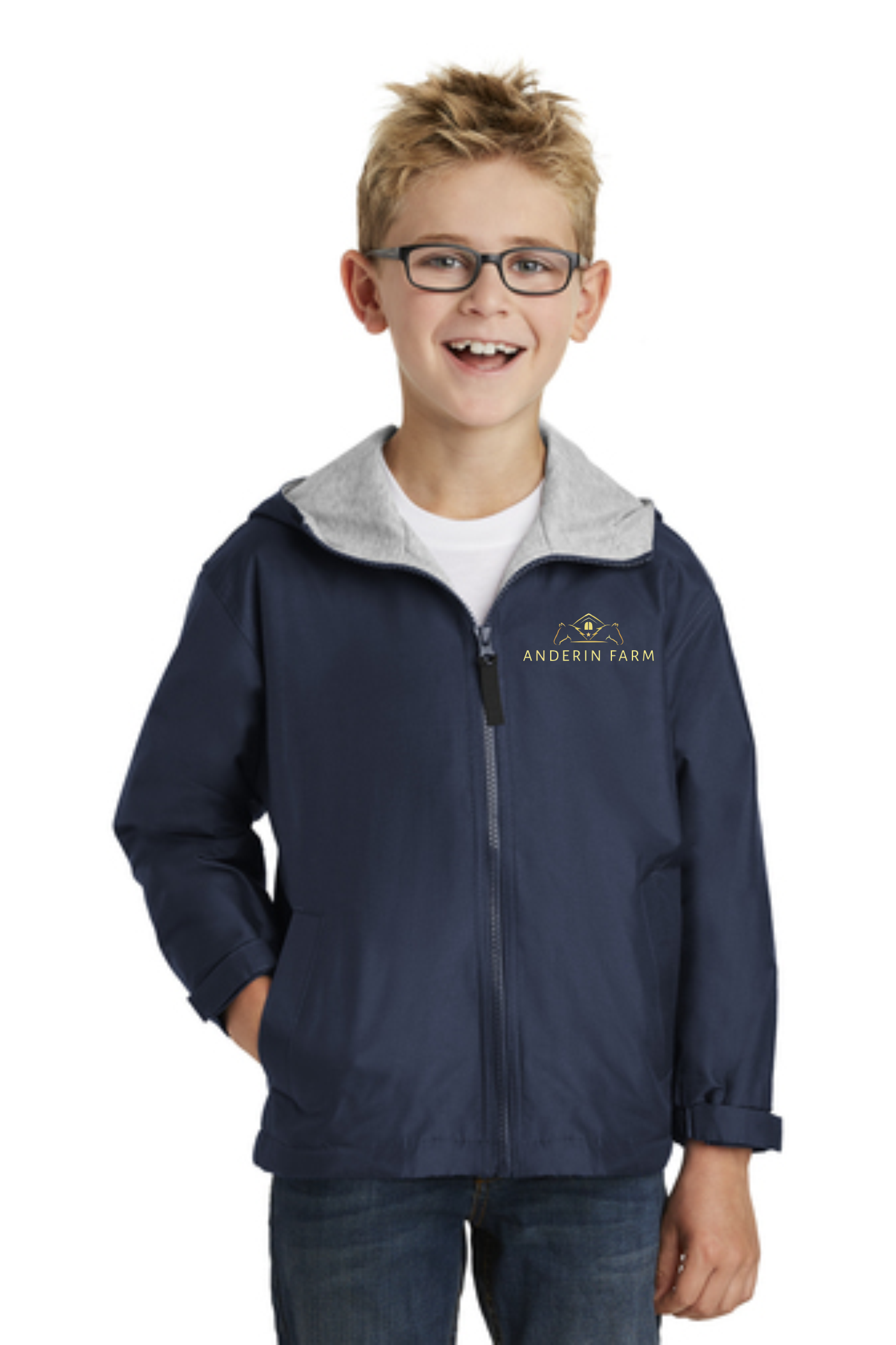 Anderin Farm Embroidered Youth Team Jacket