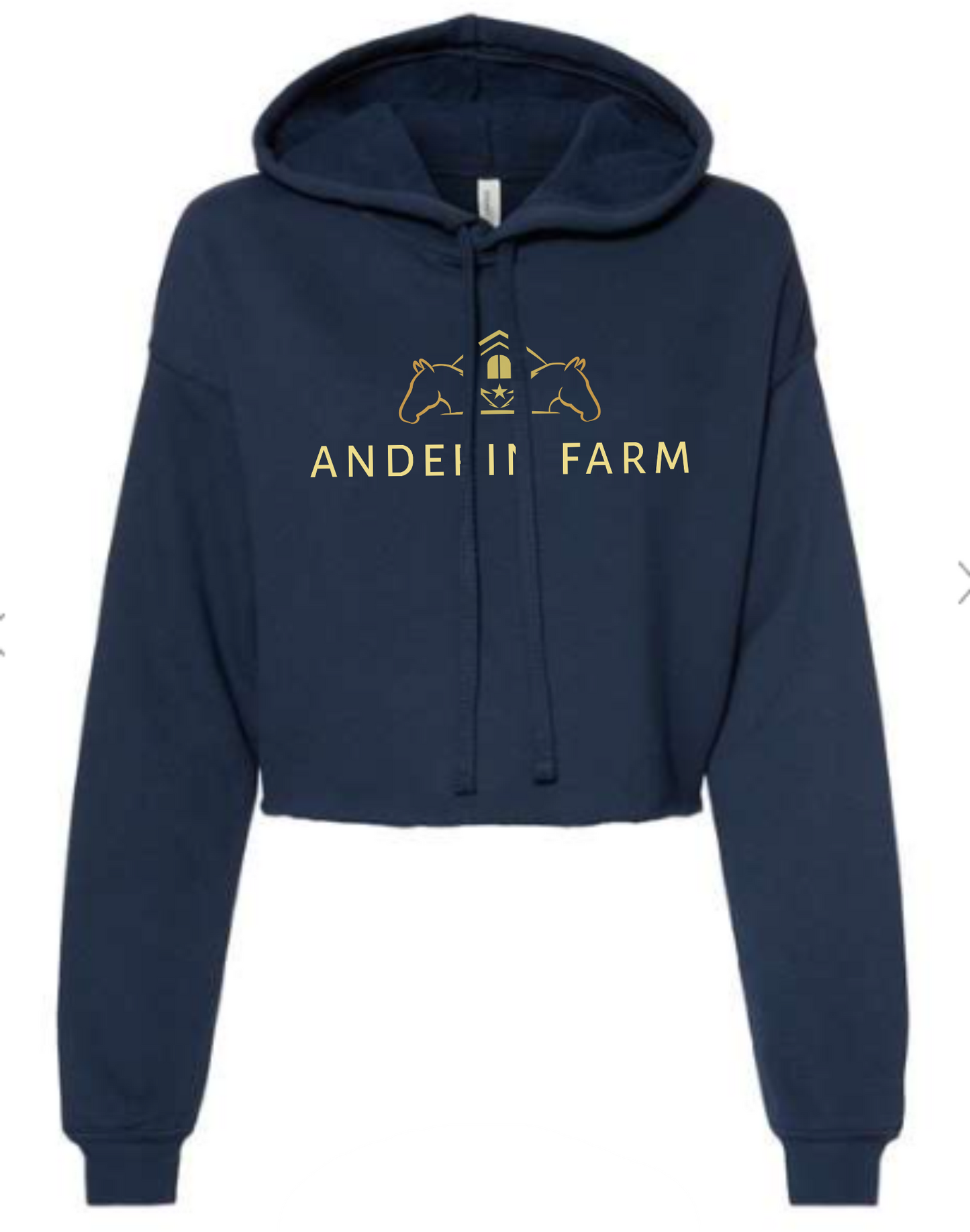 Anderin Farm Women's Crop Fleece Hoodie