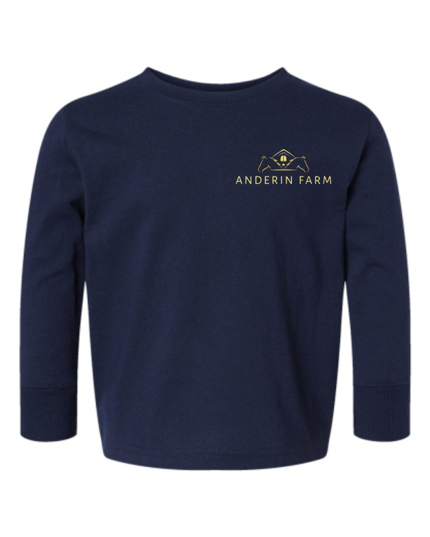 Anderin Farm Printed Toddler Long Sleeve Tee