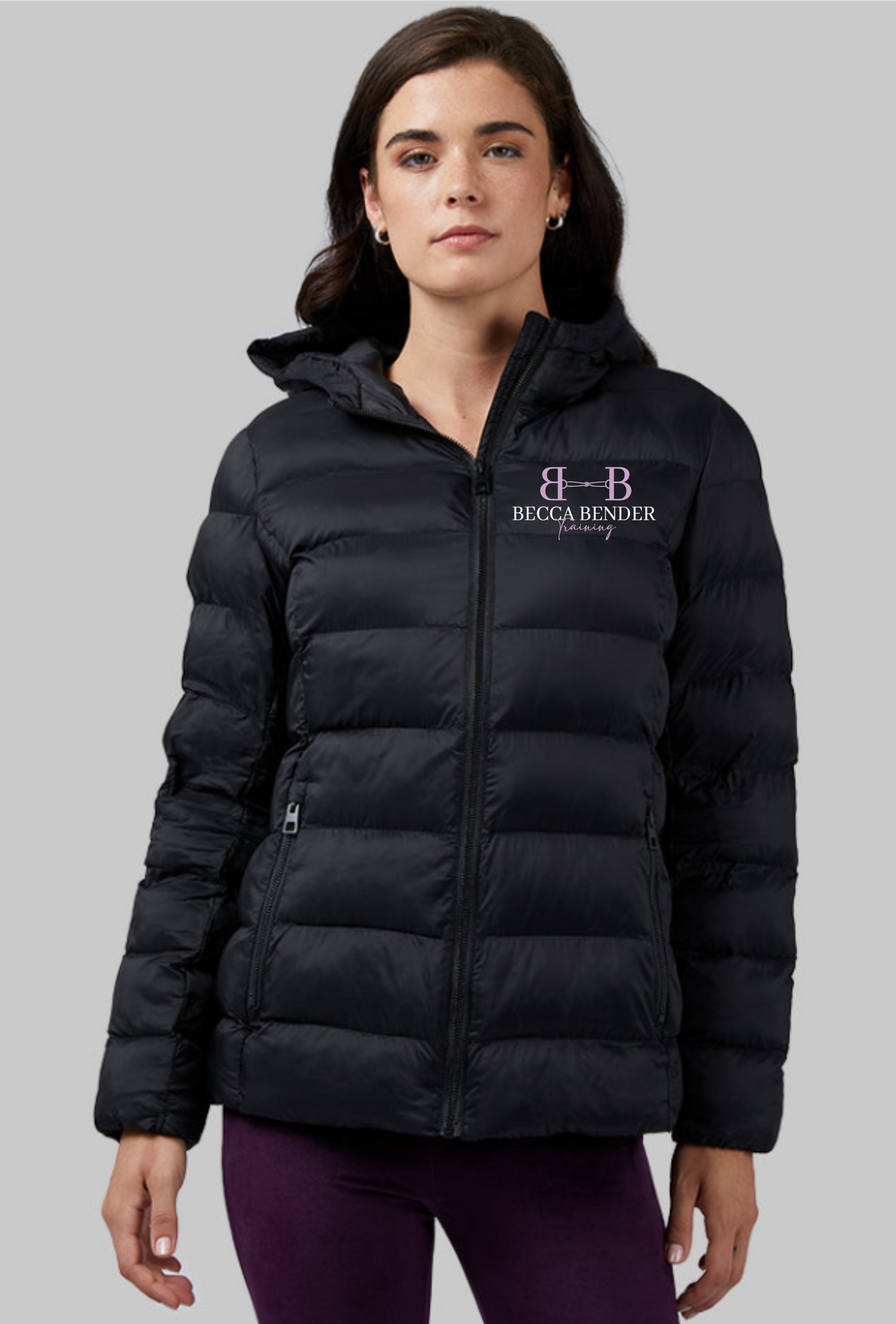 Becca Bender Training Women's Lightweight Poly-Fill Packable Hooded Jacket