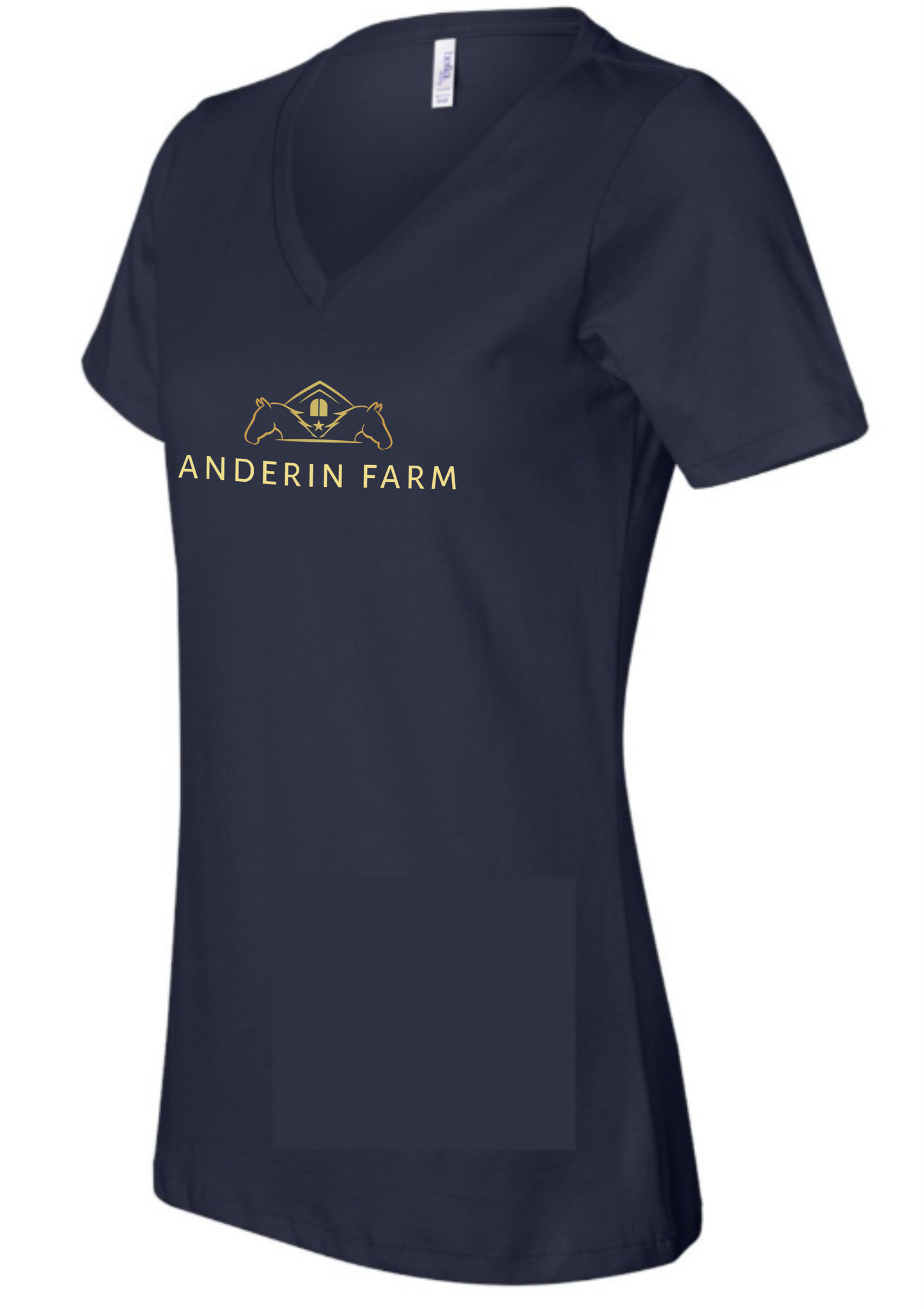 Anderin Farm Printed V Neck Tee