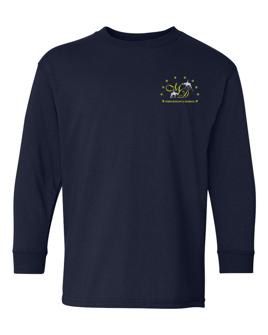 MD Performance Horses Unisex Long Sleeve Youth Printed Tee