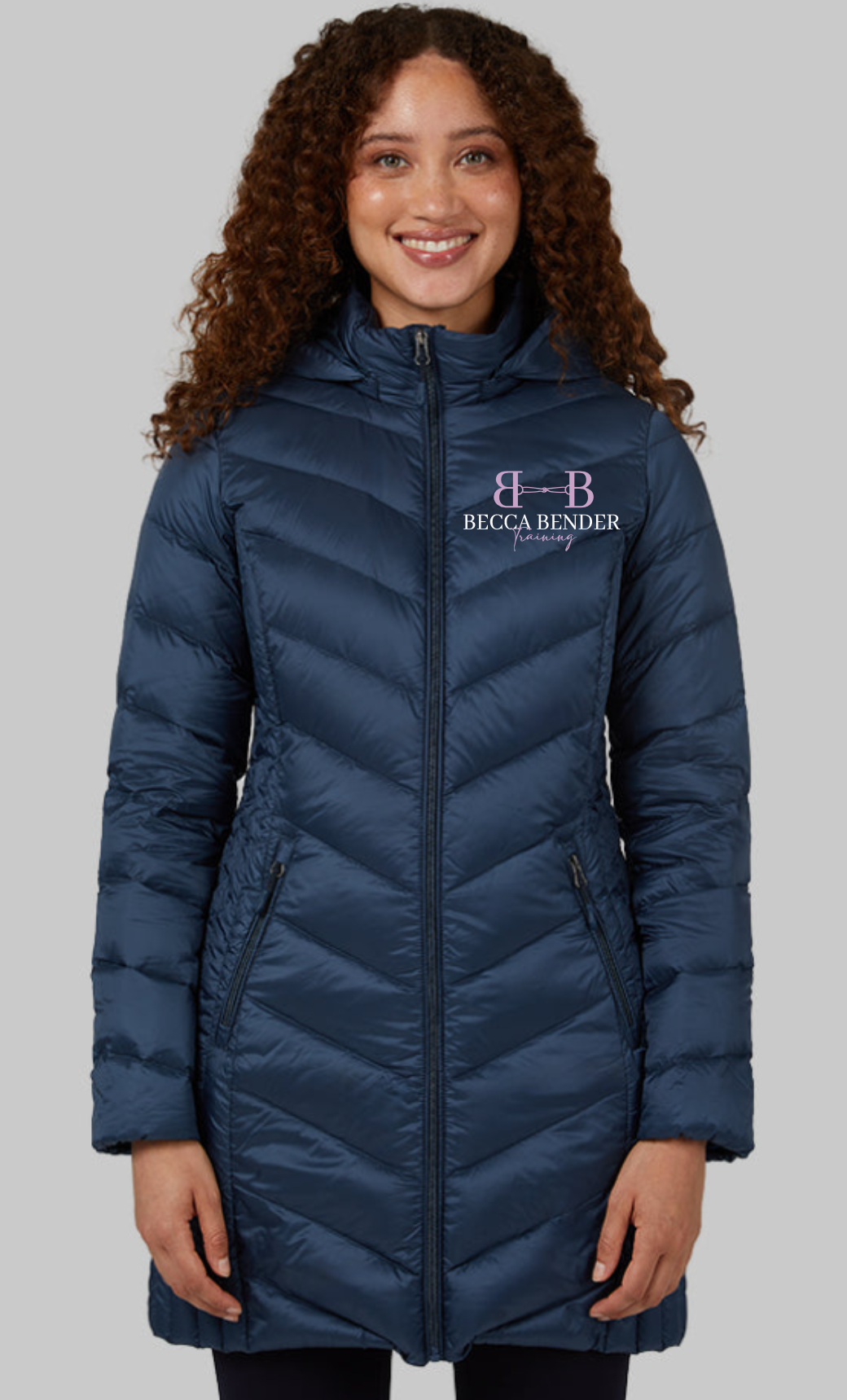 Becca Bender Training Women's Ultra-Light Down Packable 3/4 Jacket