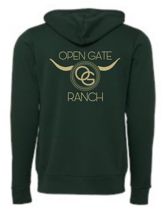 Open Gate Bella Canvas Full Zip Hoodie
