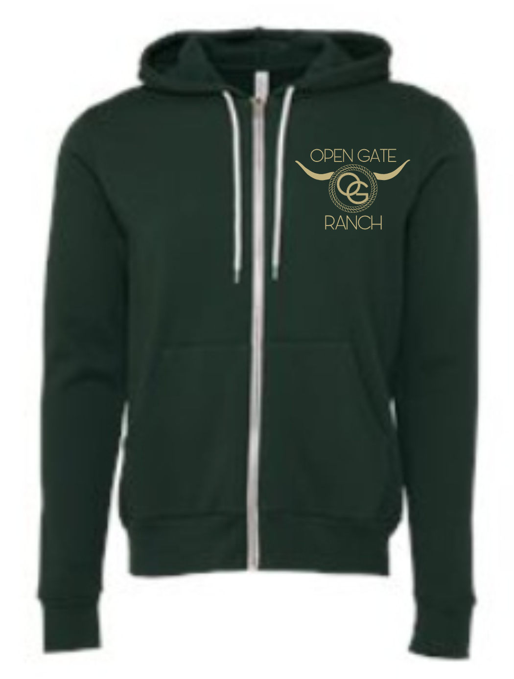 Open Gate Bella Canvas Full Zip Hoodie