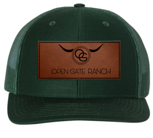 Richardson Trucker Cap Leather Patch