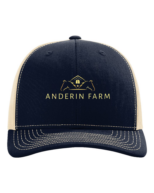 Anderin Farm Richardson 112 Trucker Cap Embroidered Center Logo