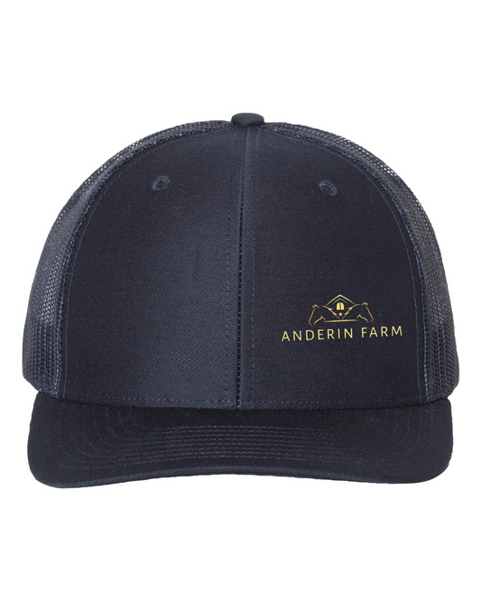 Anderin Farm Richardson Trucker Cap Embroidered Side Logo