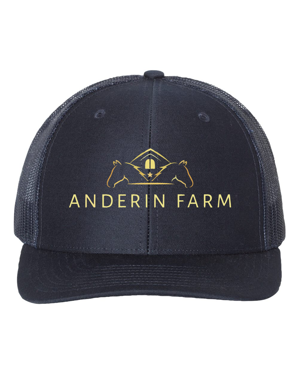 Anderin Farm Richardson Trucker Cap Embroidered Center Logo