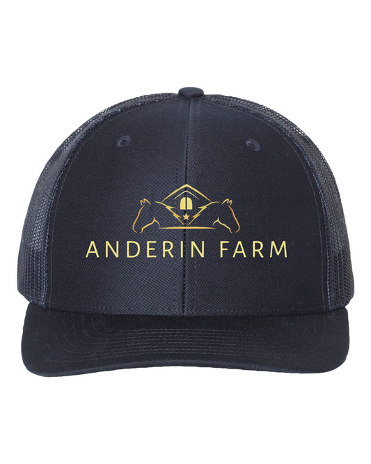 Anderin Farm Richardson Trucker Cap Embroidered Center Logo
