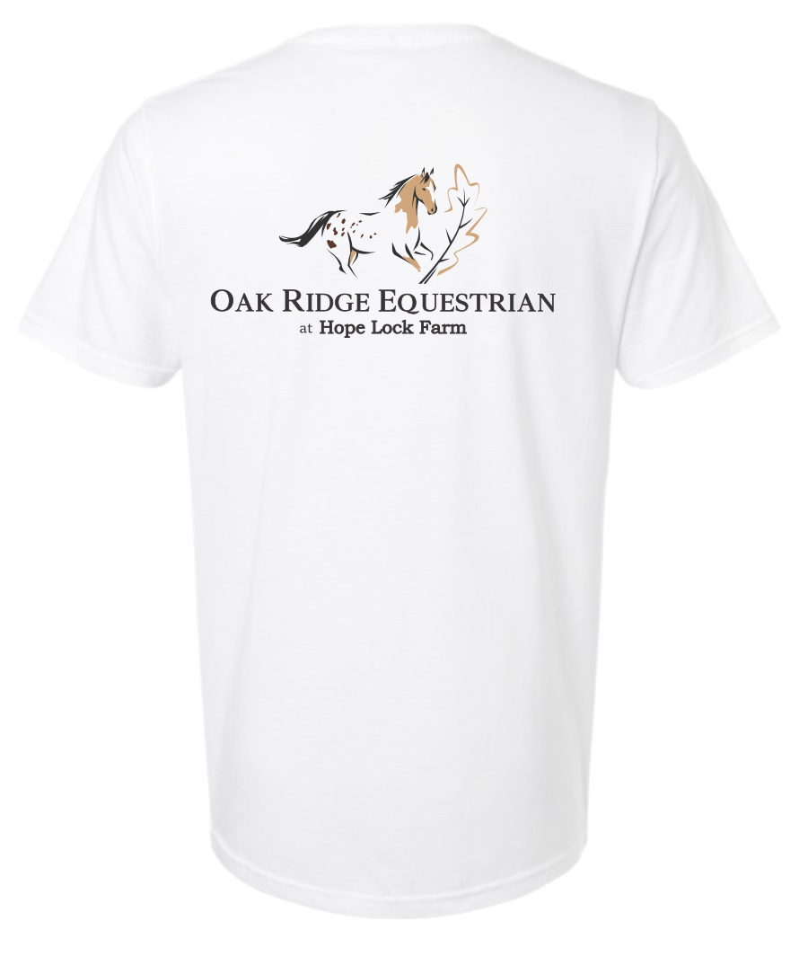 Oak Ridge Equestrian at Hope Lock Farm Unisex Printed Tee
