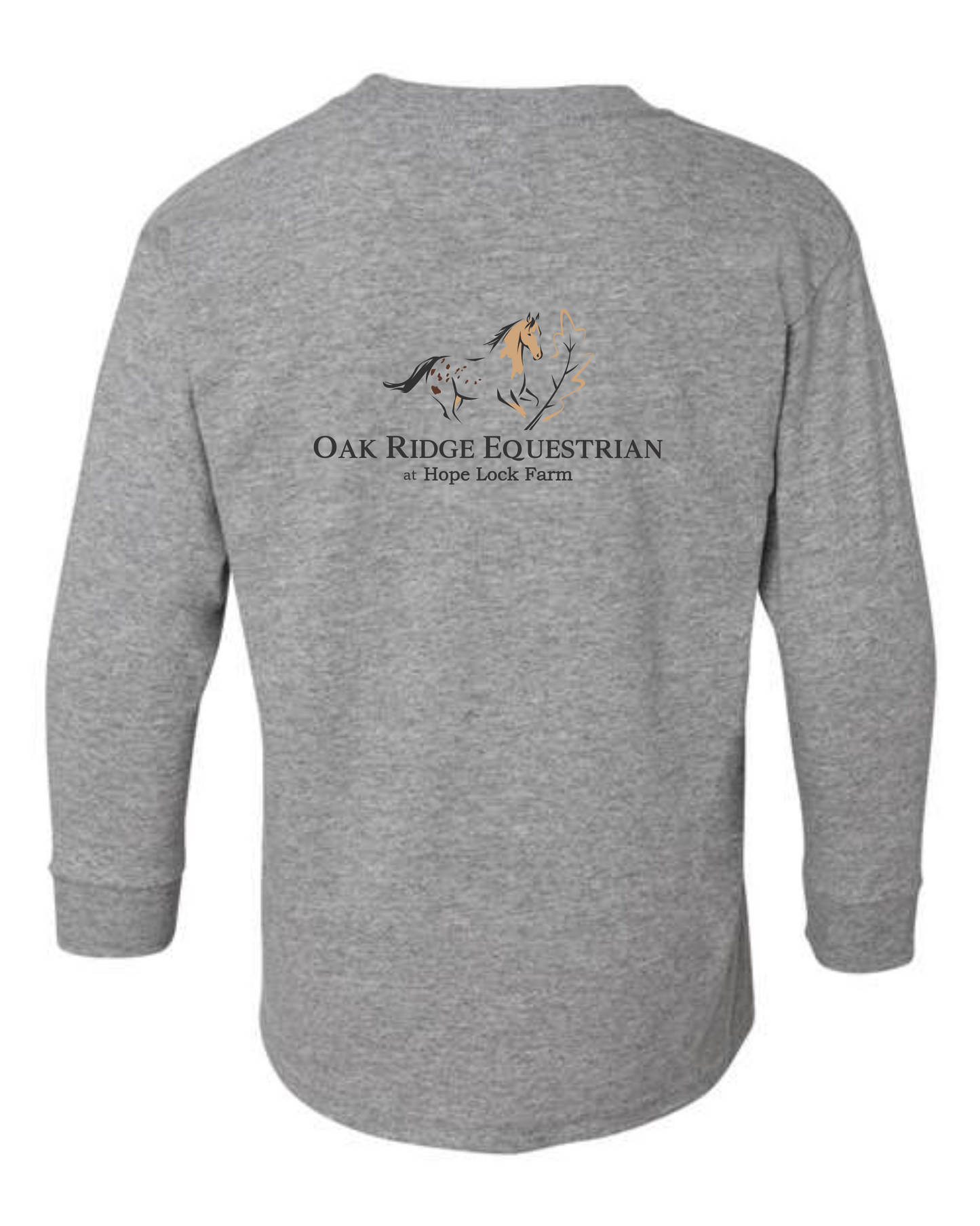 Oak Ridge Equestrian at Hope Lock Farm Unisex Long Sleeve YOUTH Printed Tee