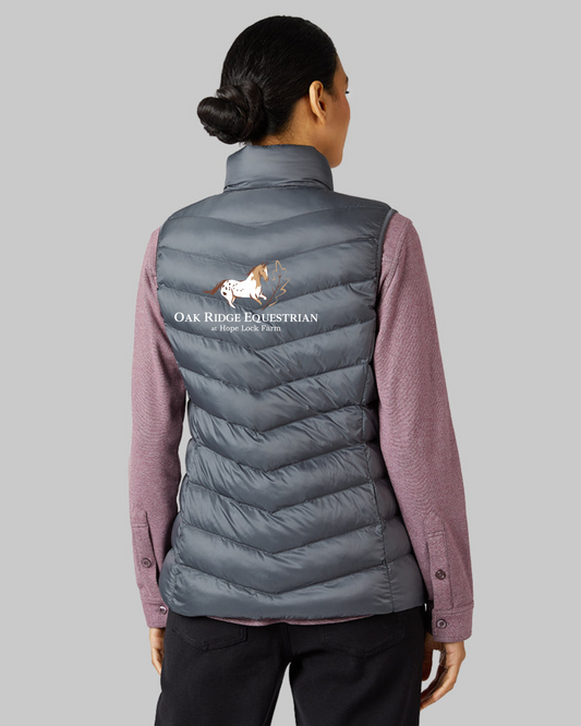 Oak Ridge Equestrian at Hope Lock Farm Ladies Embroidered Puff Vest