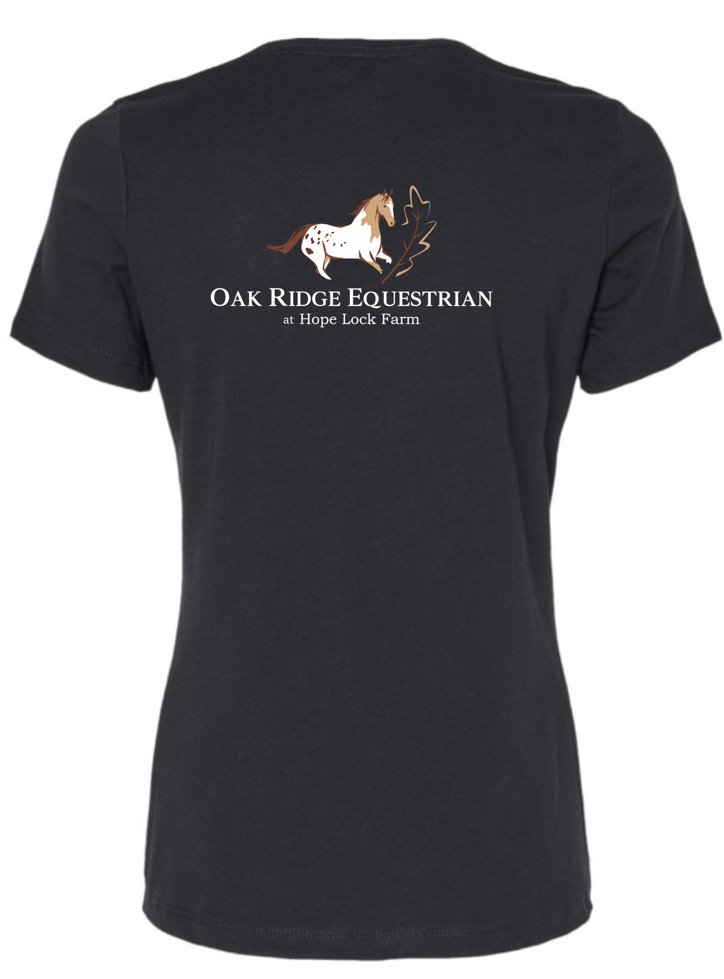 Oak Ridge Equestrian at Hope Lock Farm  Printed V Neck Tee
