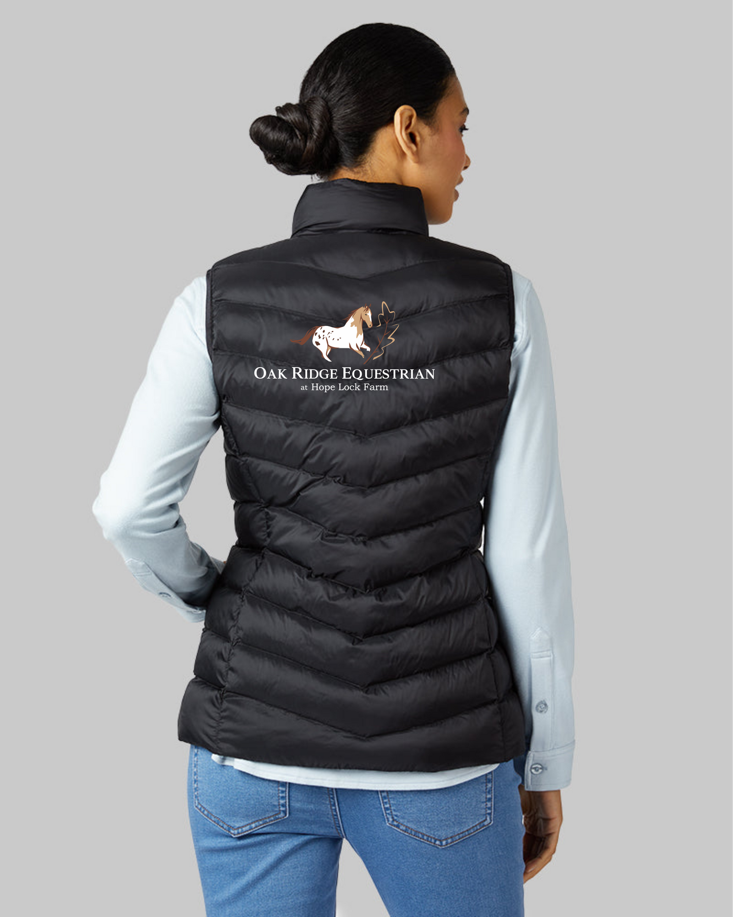 Oak Ridge Equestrian at Hope Lock Farm Ladies Embroidered Puff Vest