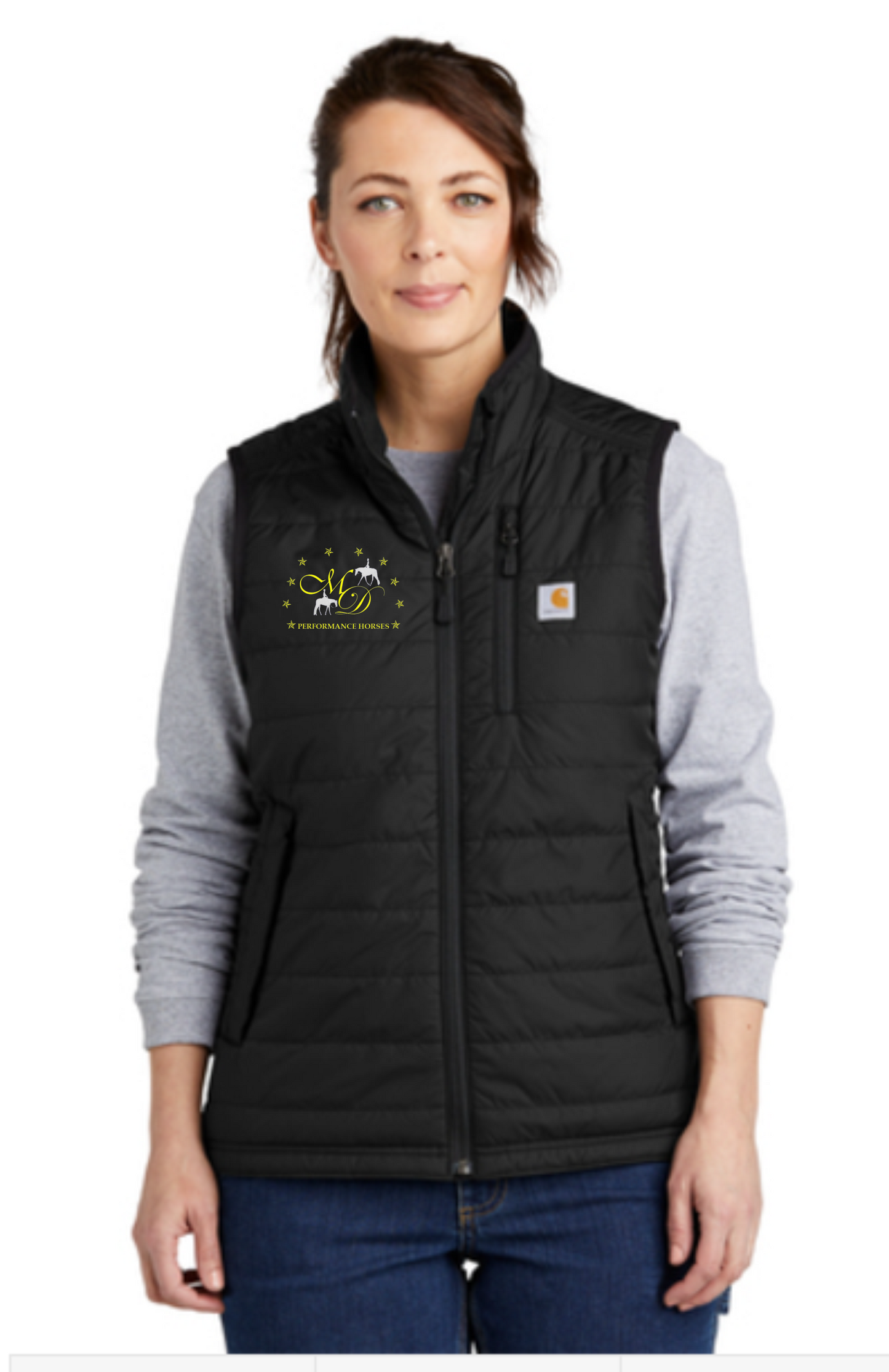 Ladies Embroidered Carhartt Puff Vest