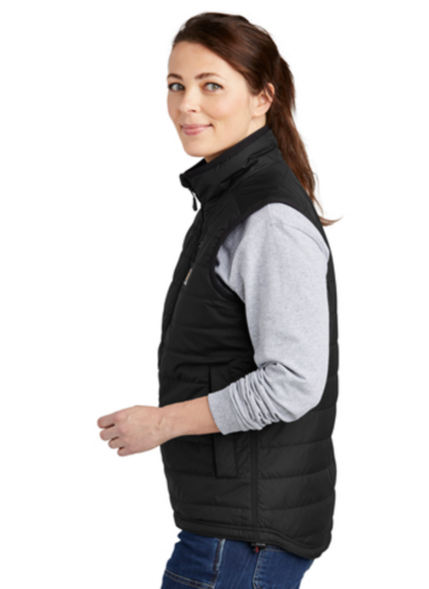 Ladies Embroidered Carhartt Puff Vest