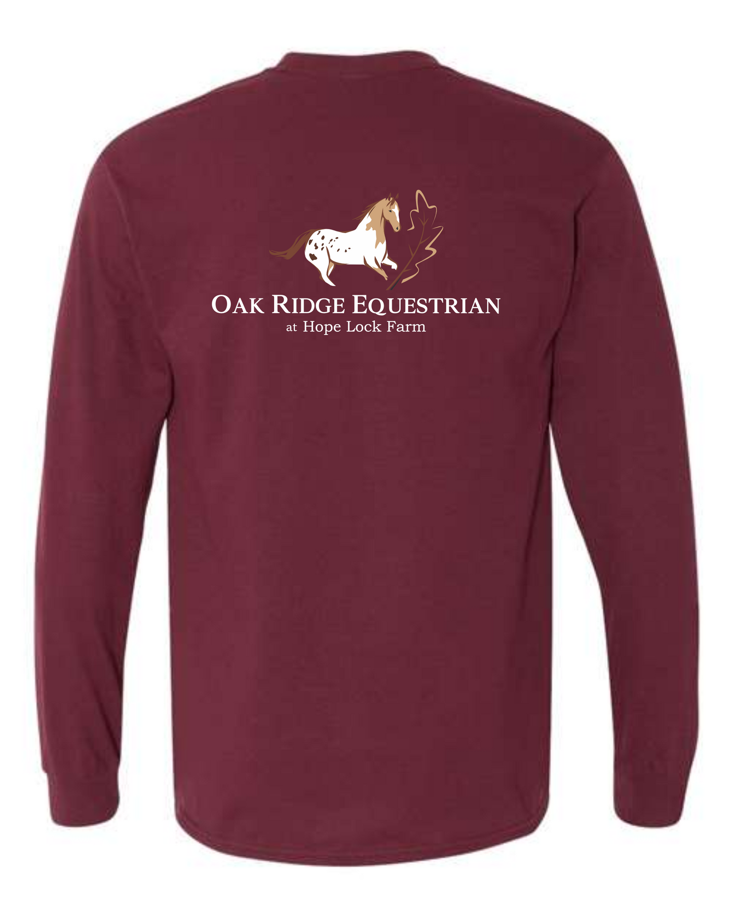 Oak Ridge Equestrian at Hope Lock Farm Unisex Printed Long Sleeve Tee