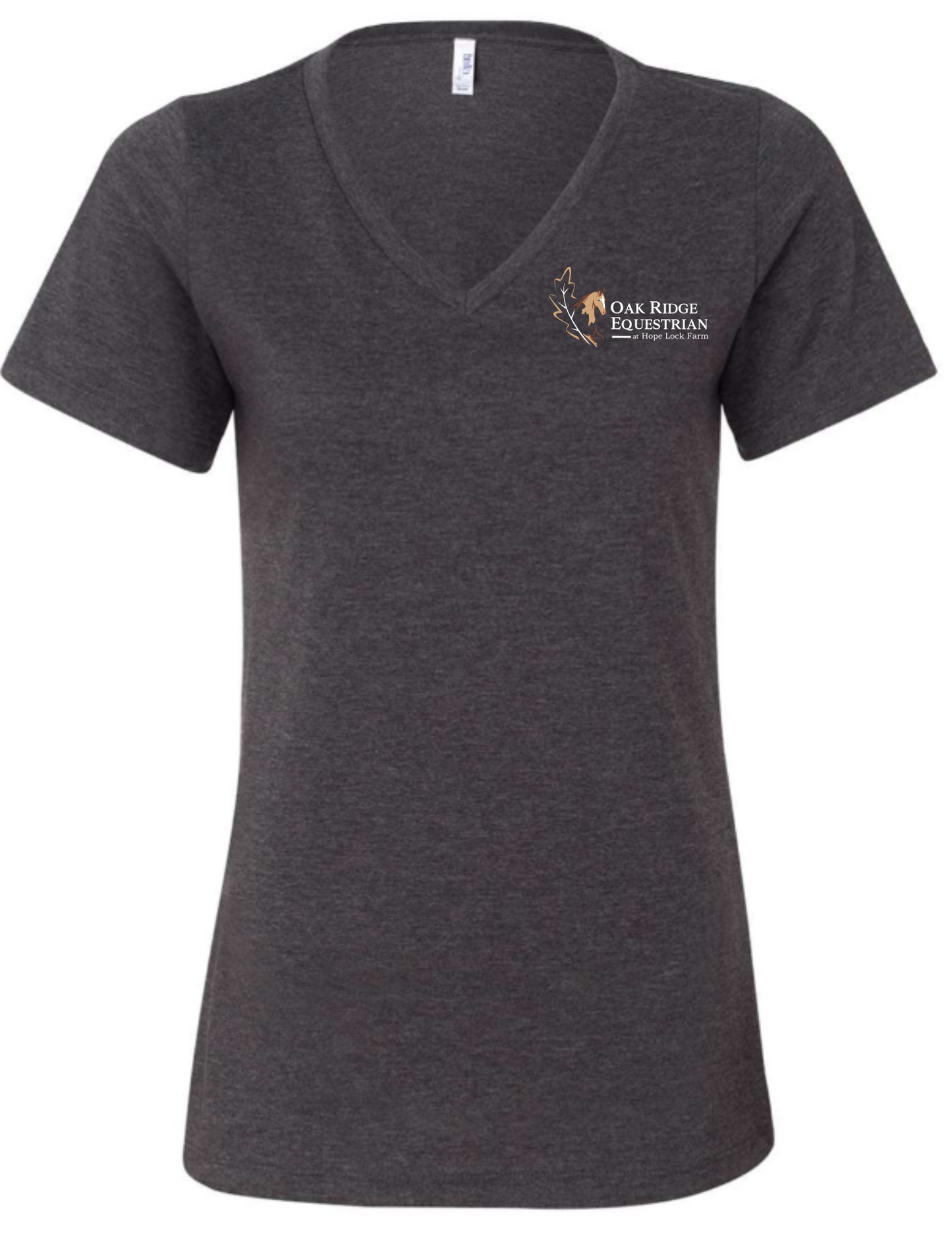 Oak Ridge Equestrian at Hope Lock Farm  Printed V Neck Tee