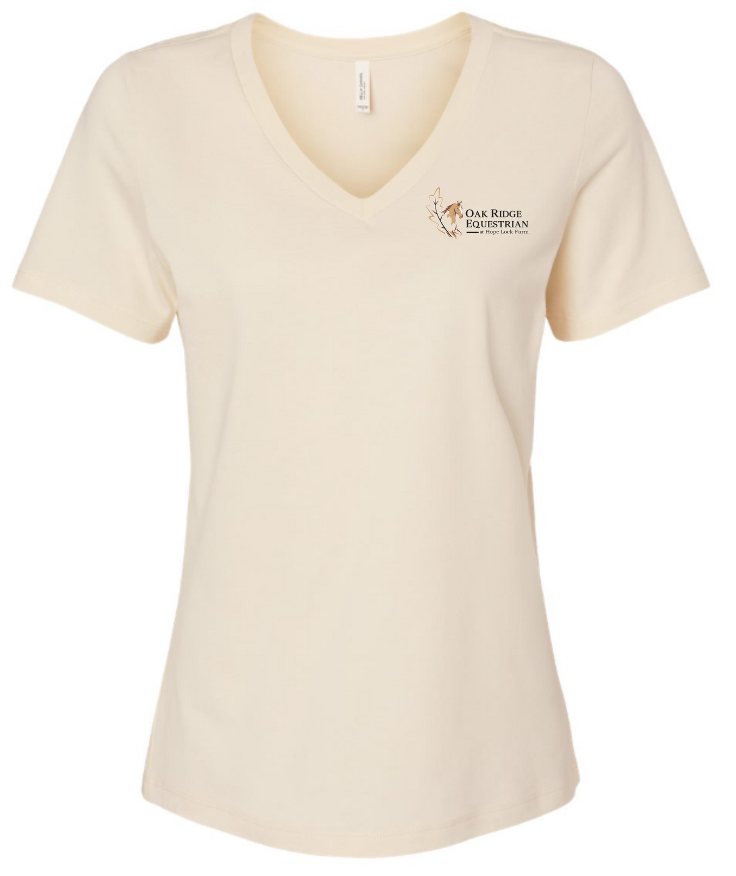 Oak Ridge Equestrian at Hope Lock Farm  Printed V Neck Tee