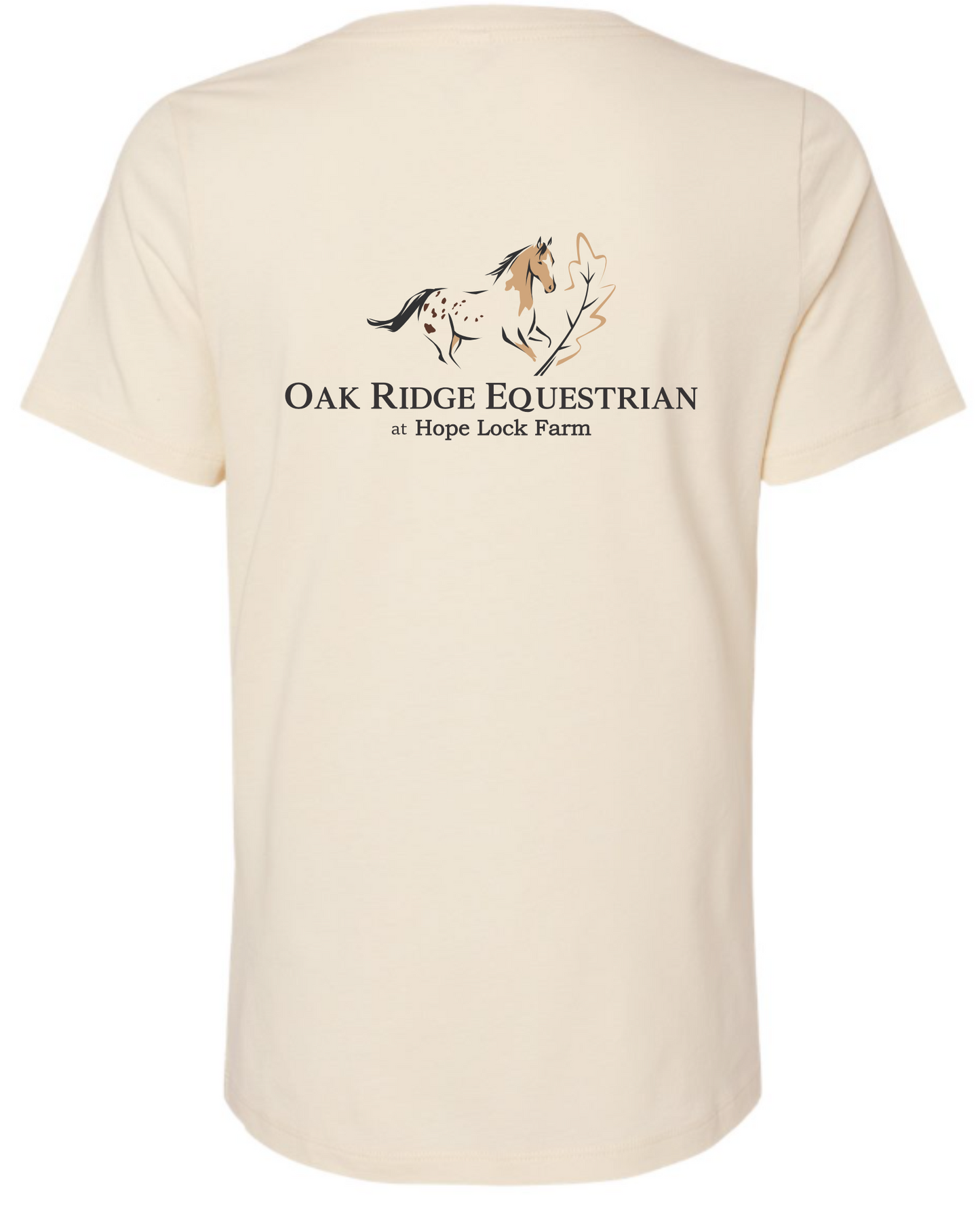 Oak Ridge Equestrian at Hope Lock Farm  Printed V Neck Tee