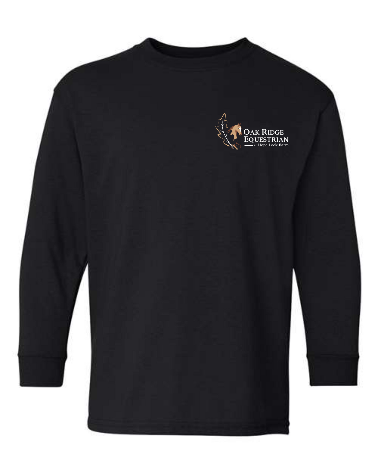 Oak Ridge Equestrian at Hope Lock Farm Unisex Long Sleeve YOUTH Printed Tee