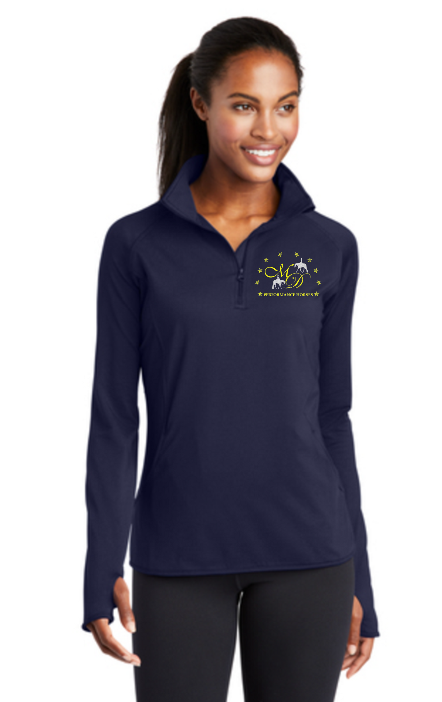 MD Performance Horses Women's Sport-Wick Stretch 1/4 Zip Pullover