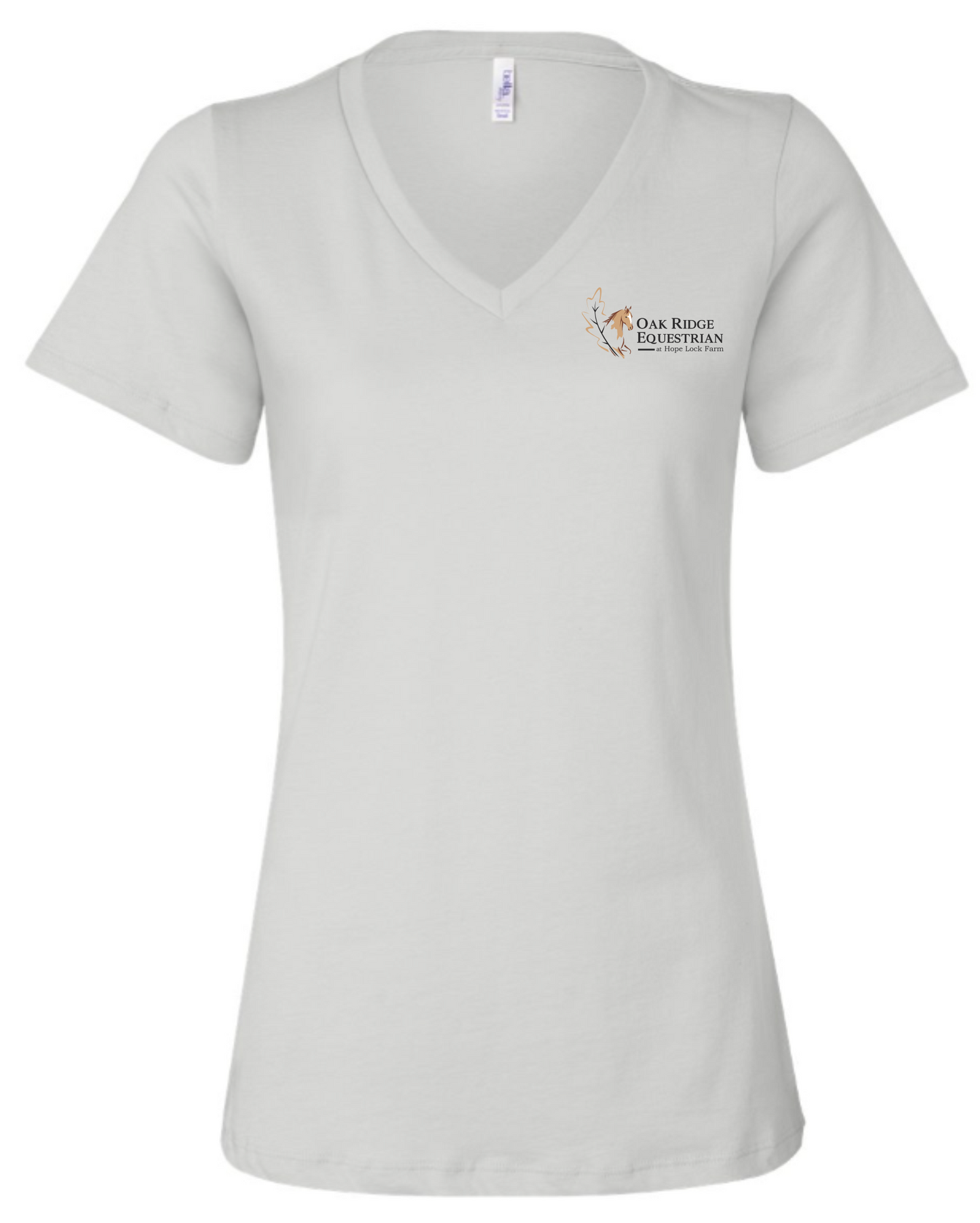 Oak Ridge Equestrian at Hope Lock Farm  Printed V Neck Tee