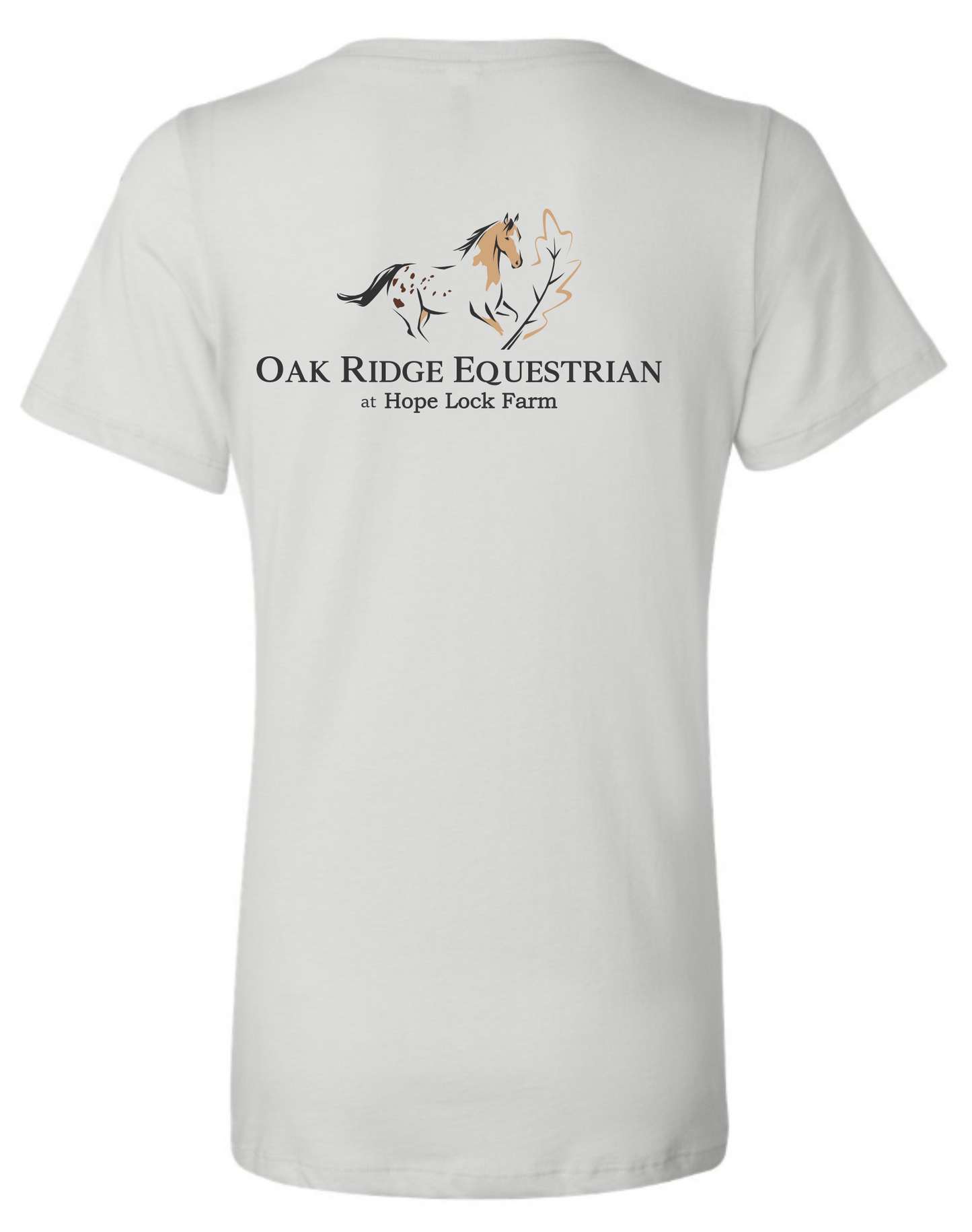 Oak Ridge Equestrian at Hope Lock Farm  Printed V Neck Tee