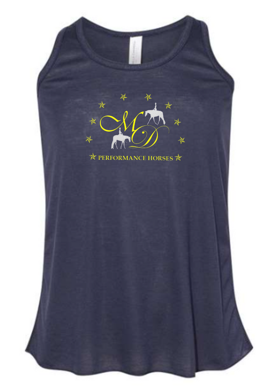 MD Performance Horses Youth Flowy Tank