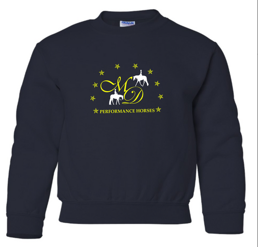 MD Performance Horses YOUTH Crewnecks