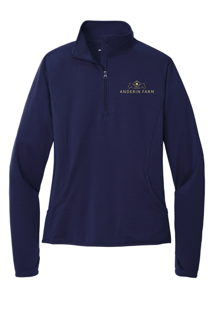 Anderin Farm Women's Sport-Wick Stretch 1/4 Zip Pullover