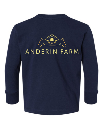 Anderin Farm Printed Toddler Long Sleeve Tee