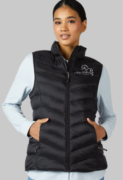 Misty Hollow Stables Ladies Embroidered Puff Vest