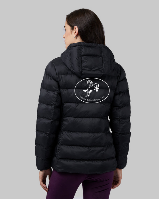 Behler Equestrian, LLC Women's Lightweight Poly-Fill Packable Hooded Jacket