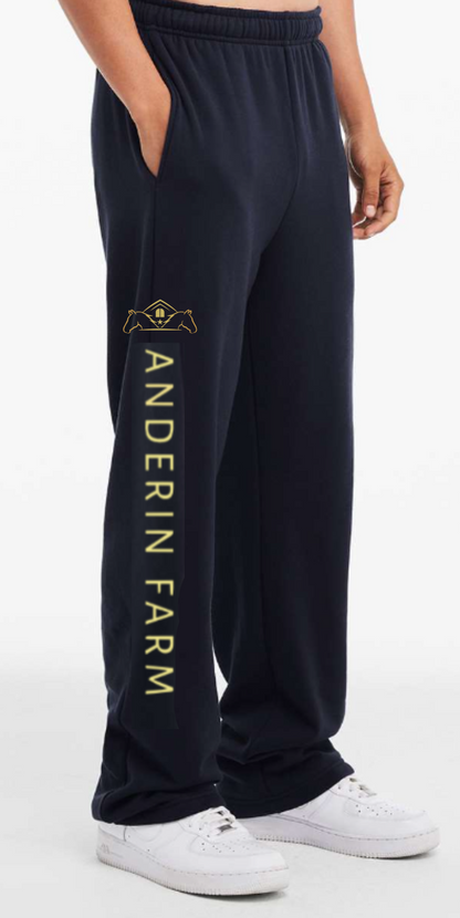 Anderin Farm - Sponge Fleece Straight Leg Sweatpants Long Logo