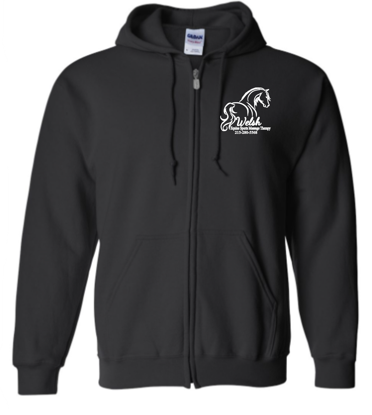 Welsh's Equine Sports Massage Zip Up Hoodie