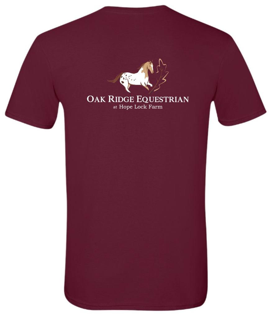 Oak Ridge Equestrian at Hope Lock Farm Unisex Printed Tee