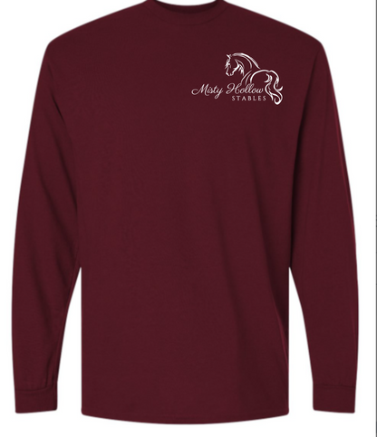 Misty Hollow Stables Unisex Printed Long Sleeve Tee