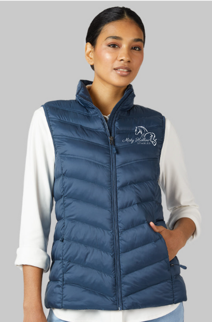 Misty Hollow Stables Ladies Embroidered Puff Vest