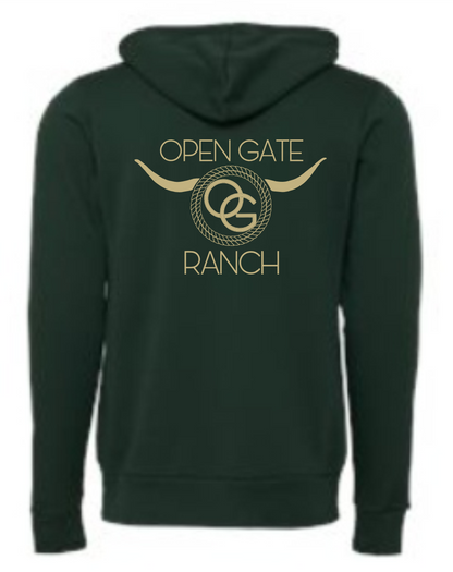Open Gate Bella Canvas Full Zip Hoodie