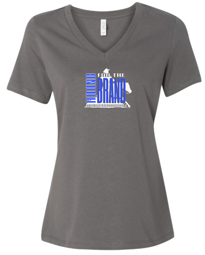 Riding for the Brand  Printed V Neck RELAXED FIT Tee