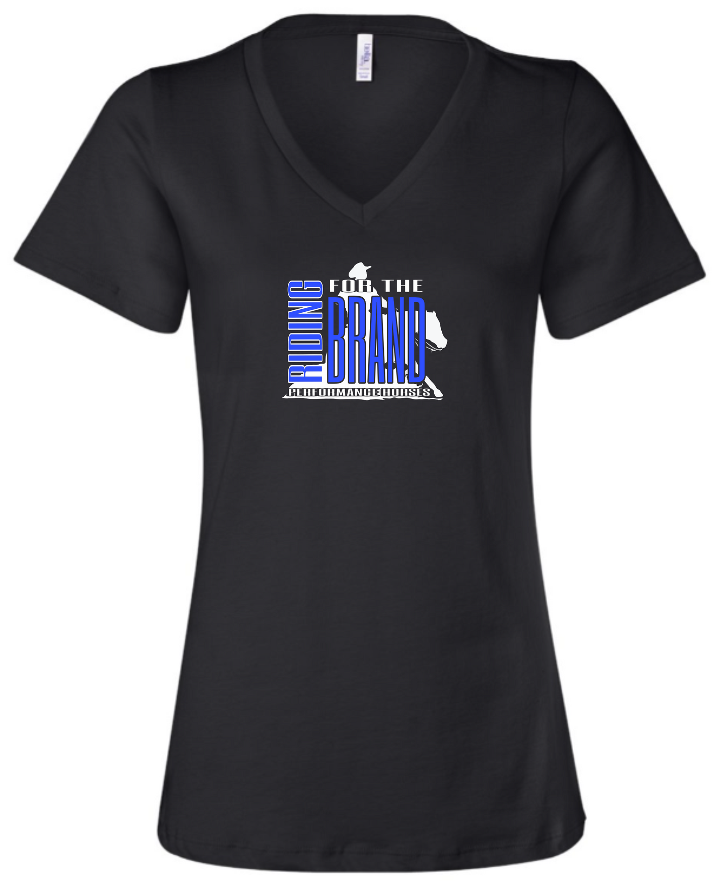 Riding for the Brand  Printed V Neck RELAXED FIT Tee