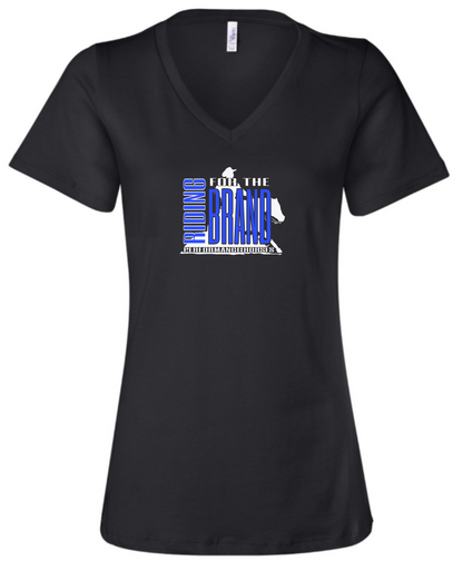 Riding for the Brand  Printed V Neck RELAXED FIT Tee