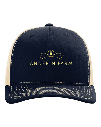 Anderin Farm Richardson 112 Trucker Cap Embroidered Center Logo