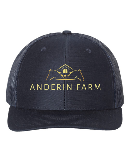 Anderin Farm Richardson Trucker Cap Embroidered Center Logo