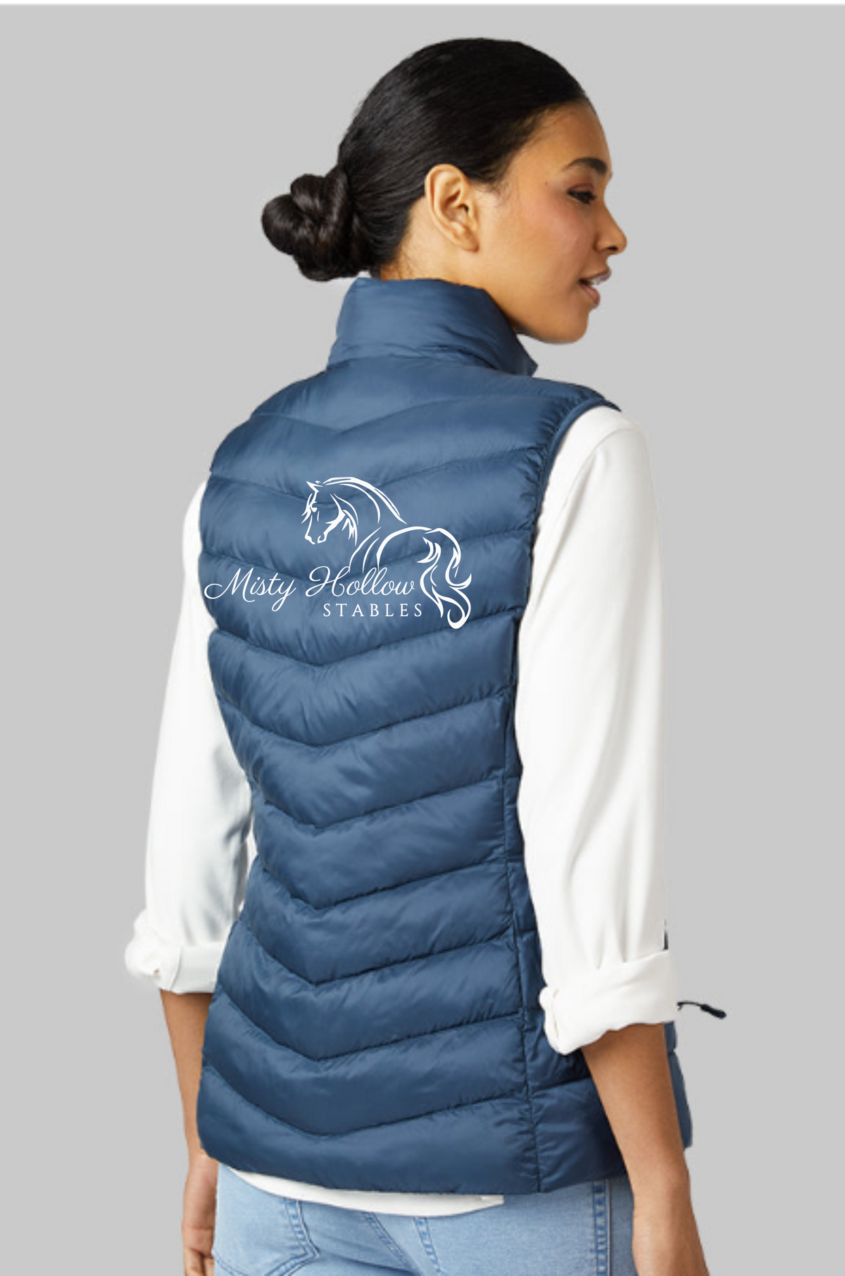 Misty Hollow Stables Ladies Embroidered Puff Vest