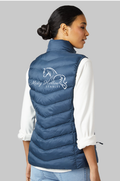 Misty Hollow Stables Ladies Embroidered Puff Vest